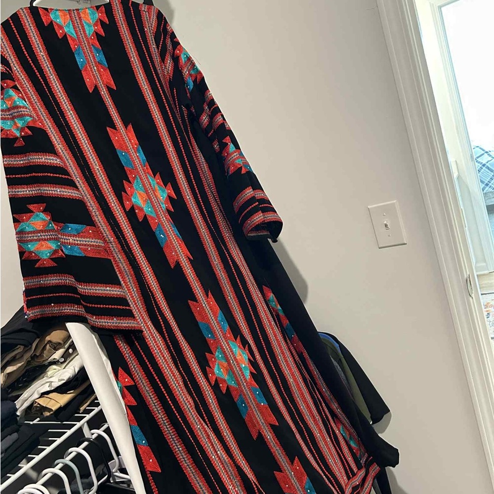 Colorful Geometric Maxi Dress
